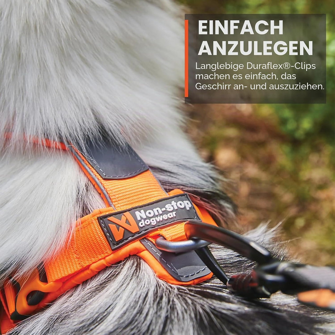 Non-stop dogwear Line Harness 5.0, Gepolstertes Hundegeschirr für kleine, mittlere und grosse Hunde,