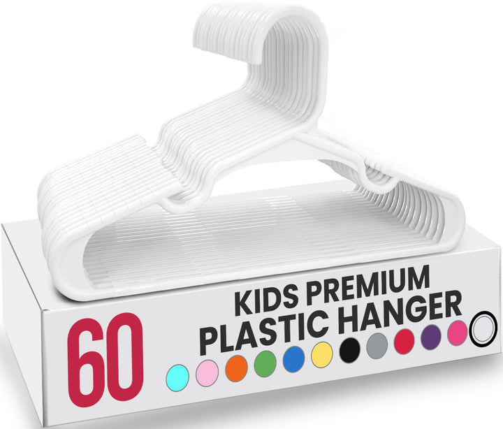 Utopia Home Kinderkleiderbügel aus Kunststoff-Babykleiderbügel für Kinderzimmer und Kleiderschrank-H