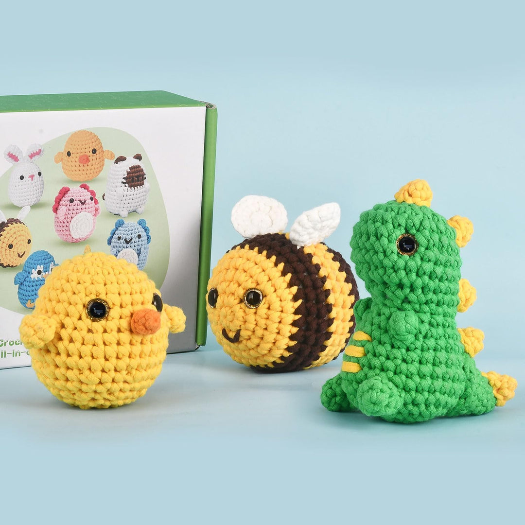 ElysiumEq Häkelset für Anfänger mit Häkelgarn, Häckel Kit für Anfänger für Diy Set Erwachsene, Häkel