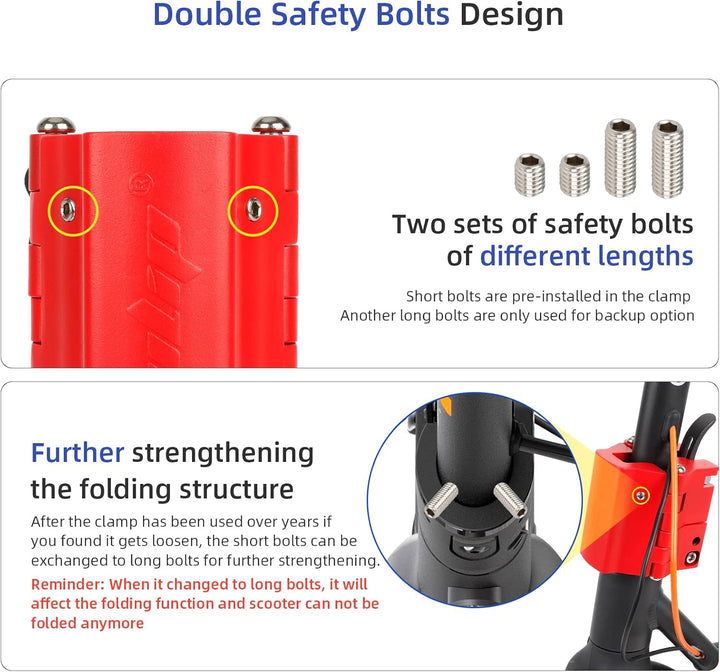 ulip Elektroroller, zusammenklappbar, aus Aluminiumlegierung, Schaftbasis, Ersatzteile für Xiaomi M3