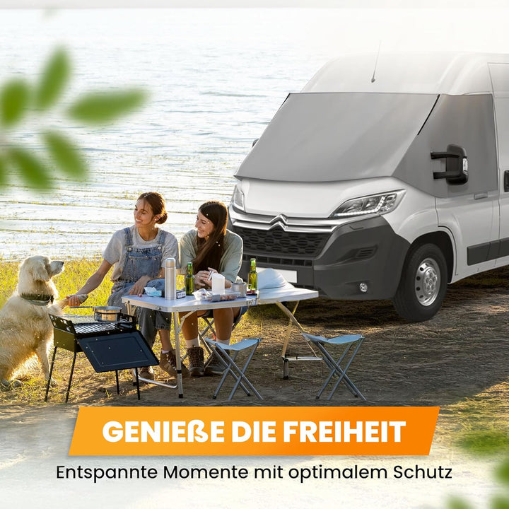FIAT Ducato Frontscheibenabdeckung – hochwertige, wetterfeste Thermomatte aussen mit effektivem Sonn