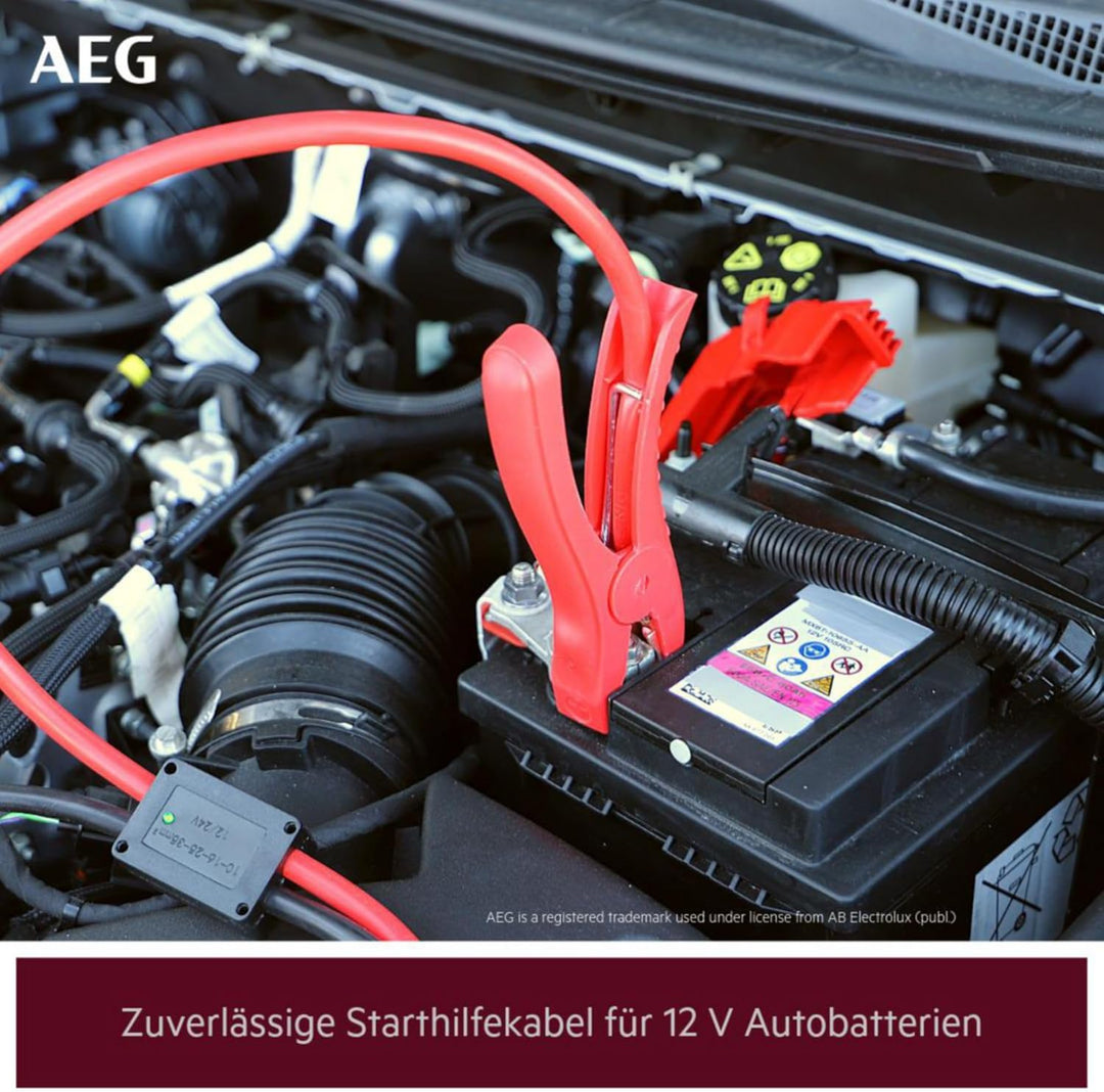 AEG Automotive 10648 Starthilfekabel SP 25 beleuchet in Aufbewahrungstasche, 2 x 3,5m, DIN 72553 2 x