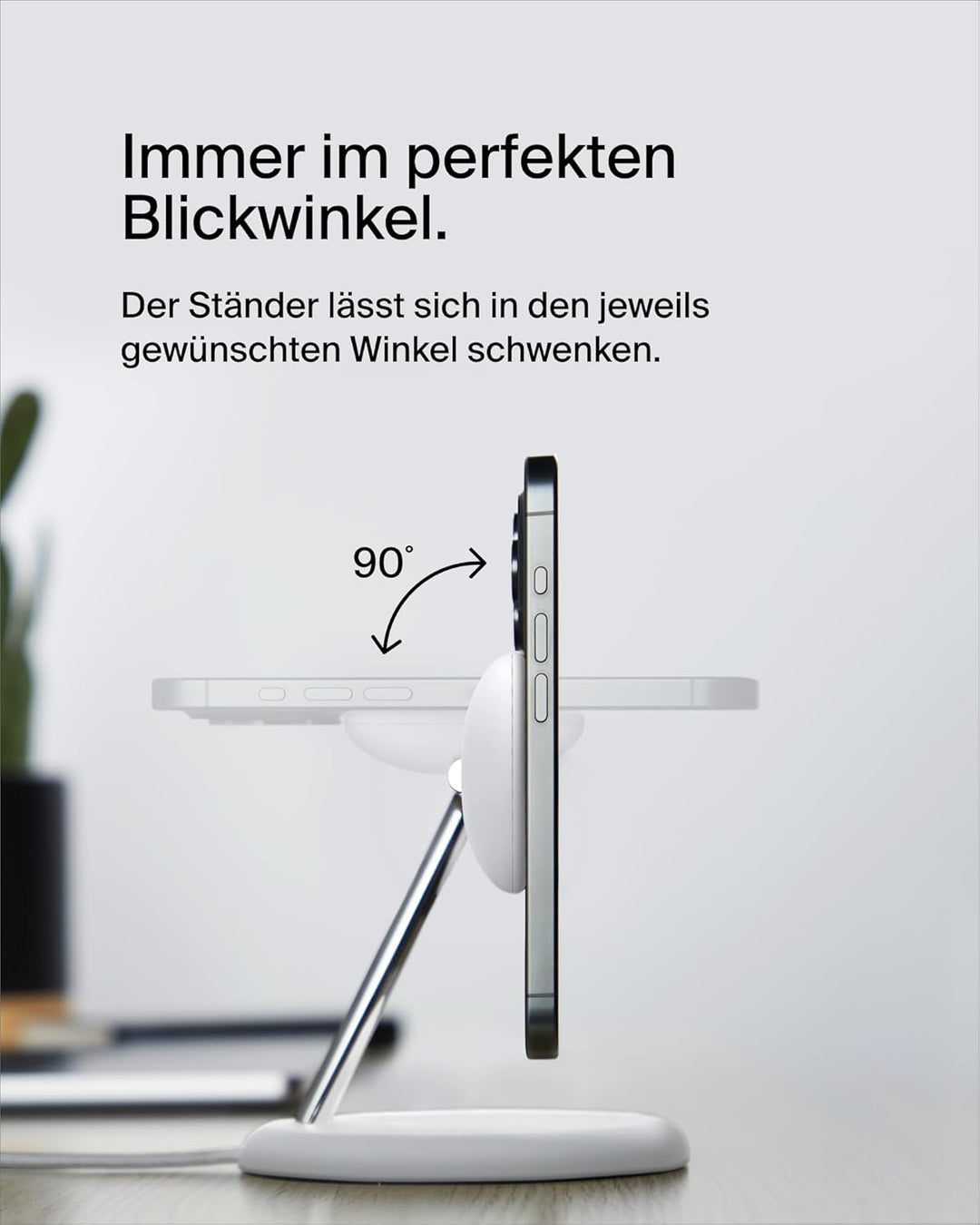 Belkin BoostCharge Pro Kabellose 3-in-1-Ladestation mit Qi2, 15W, MagSafe Kompatibel, Ladegerät Indu