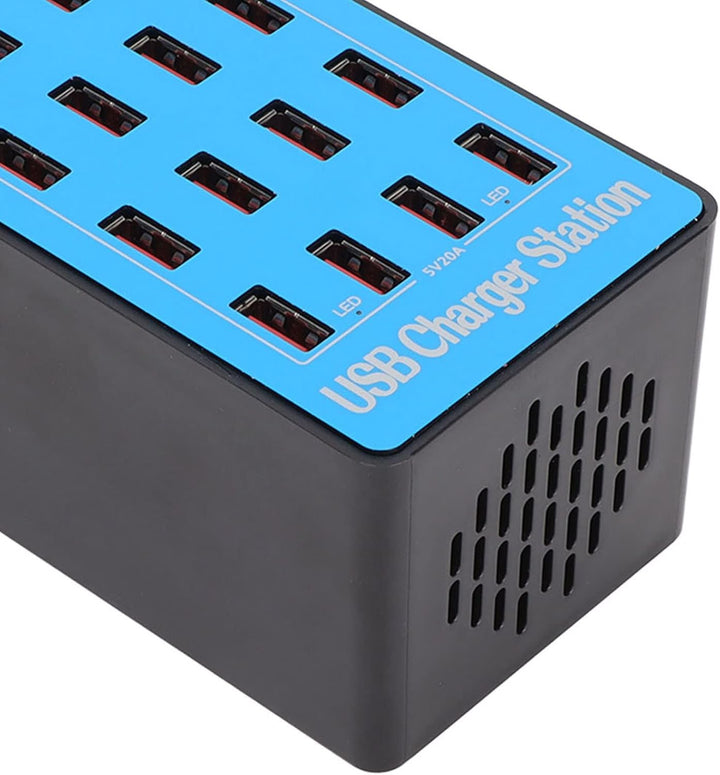 Bewinner USB Ladegerät Mehrfach 20 Ports, 100 W Schnellladegerät 5 V 20 A Schnellladung 20 Anschlüss