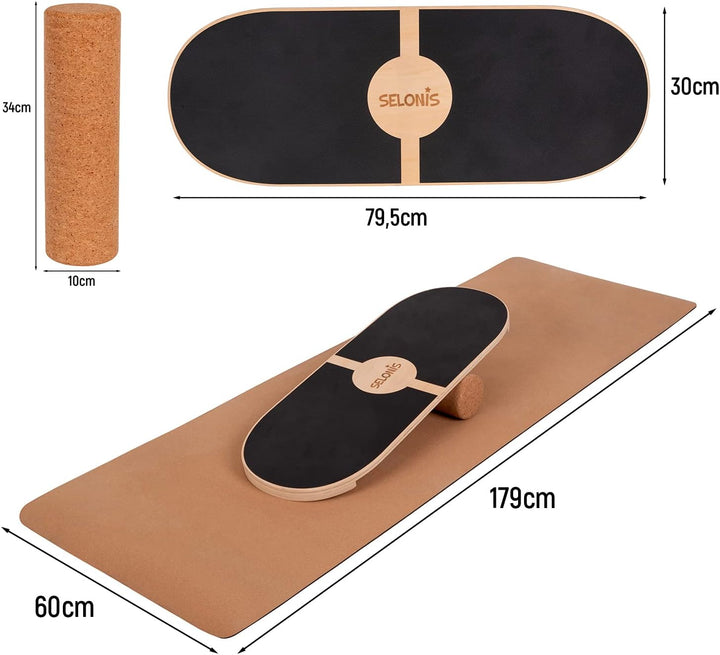 Selonis Balance Board Aus Holz Für Erwachsene Und Kinder Koordinationstraining Balancebrett Physioth