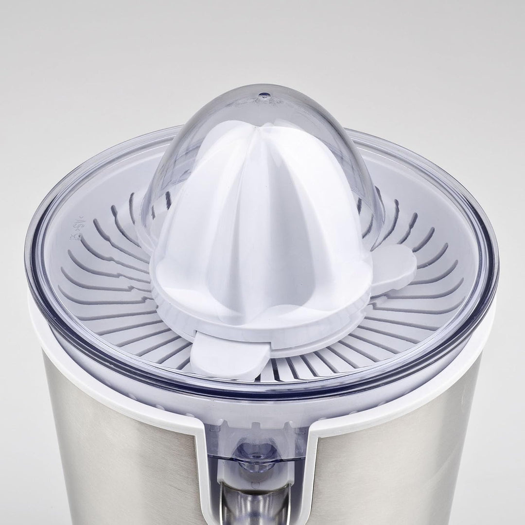Girmi SR54 Zitruspresse, 150-cc-Kapazität, 60 W, Zwei Kegel für Zitrusfrüchte, Tropfstopp-Ausgiesser