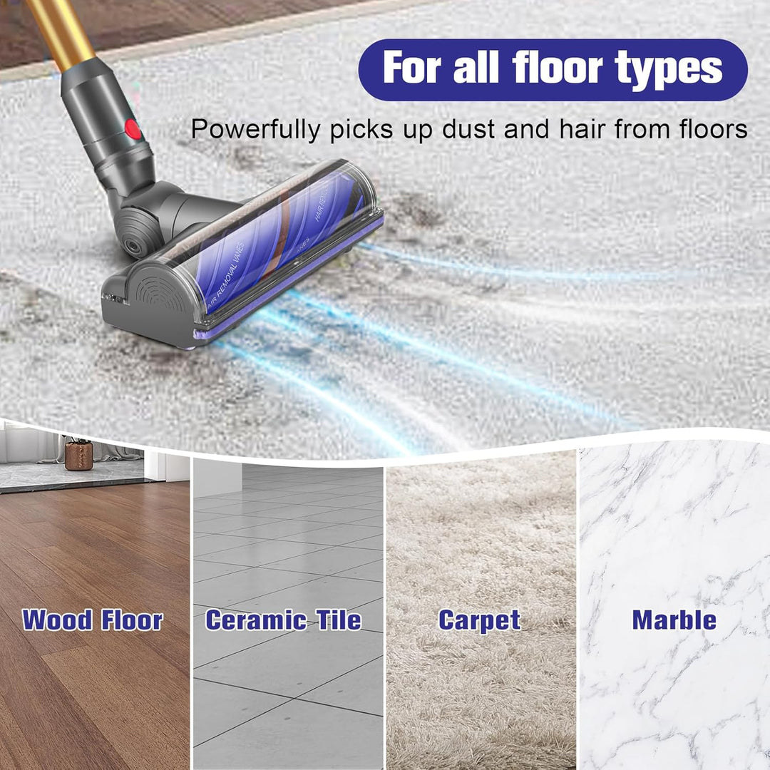 Motorbar Ersatz-Bodendüse für Dyson V12 Detect Slim/Absolute/Origin Staubsauger, Elektrobürste Motor