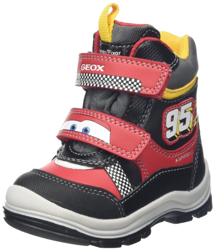 Geox Jungen B Flanfil Boy B AbxANKLE BOOTS 22 EU Red Black, 22 EU Red Black