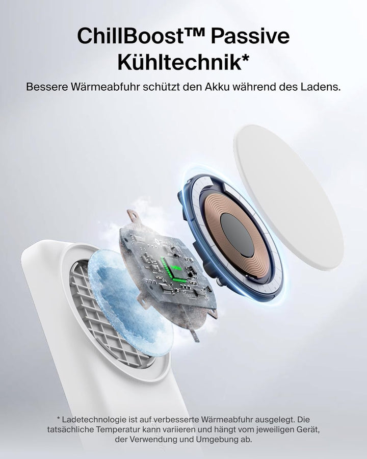 Belkin UltraCharge 3 in 1 Ladestation mit Qi2.2, 25W, Ladegerät MagSafe Kompatibel, Induktive Ladest