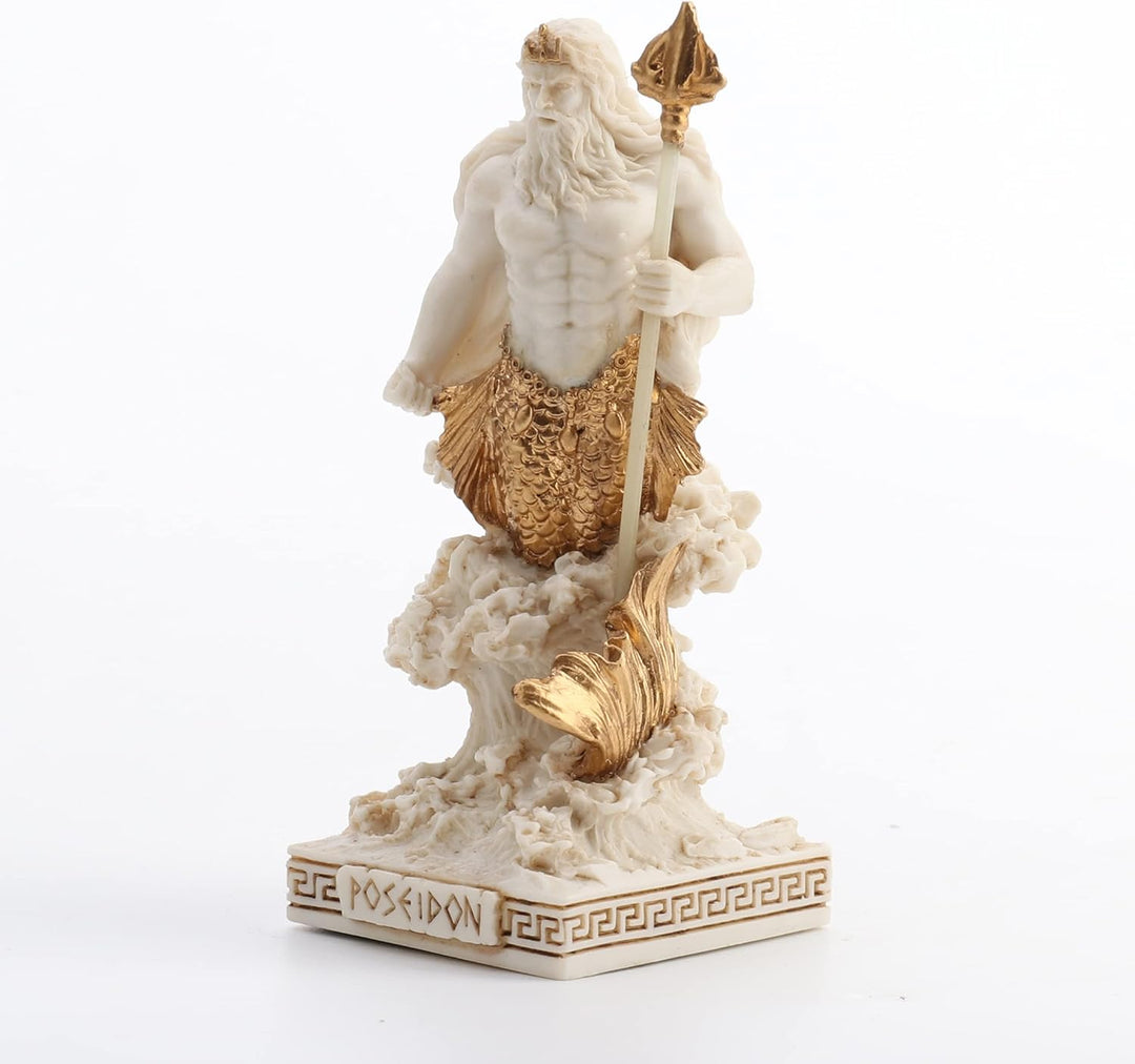 Veronese Design Poseidon Gott des Meeres Miniaturfigur Poseidon Mehrfarbig, Poseidon Mehrfarbig