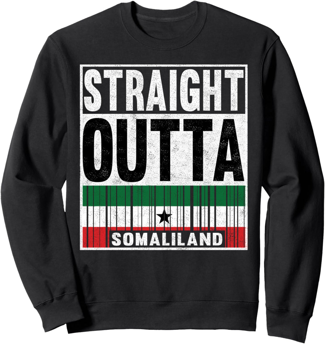 Somaliland-Flagge, gerade, Outta, Somaliland, Stolz, Patriot, Geschenk Sweatshirt