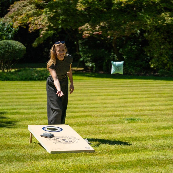 Uber Games - World Cornhole League - 120x60 cm Doppelbrett-Set & Tasche - Turnierqualität Board (4x2