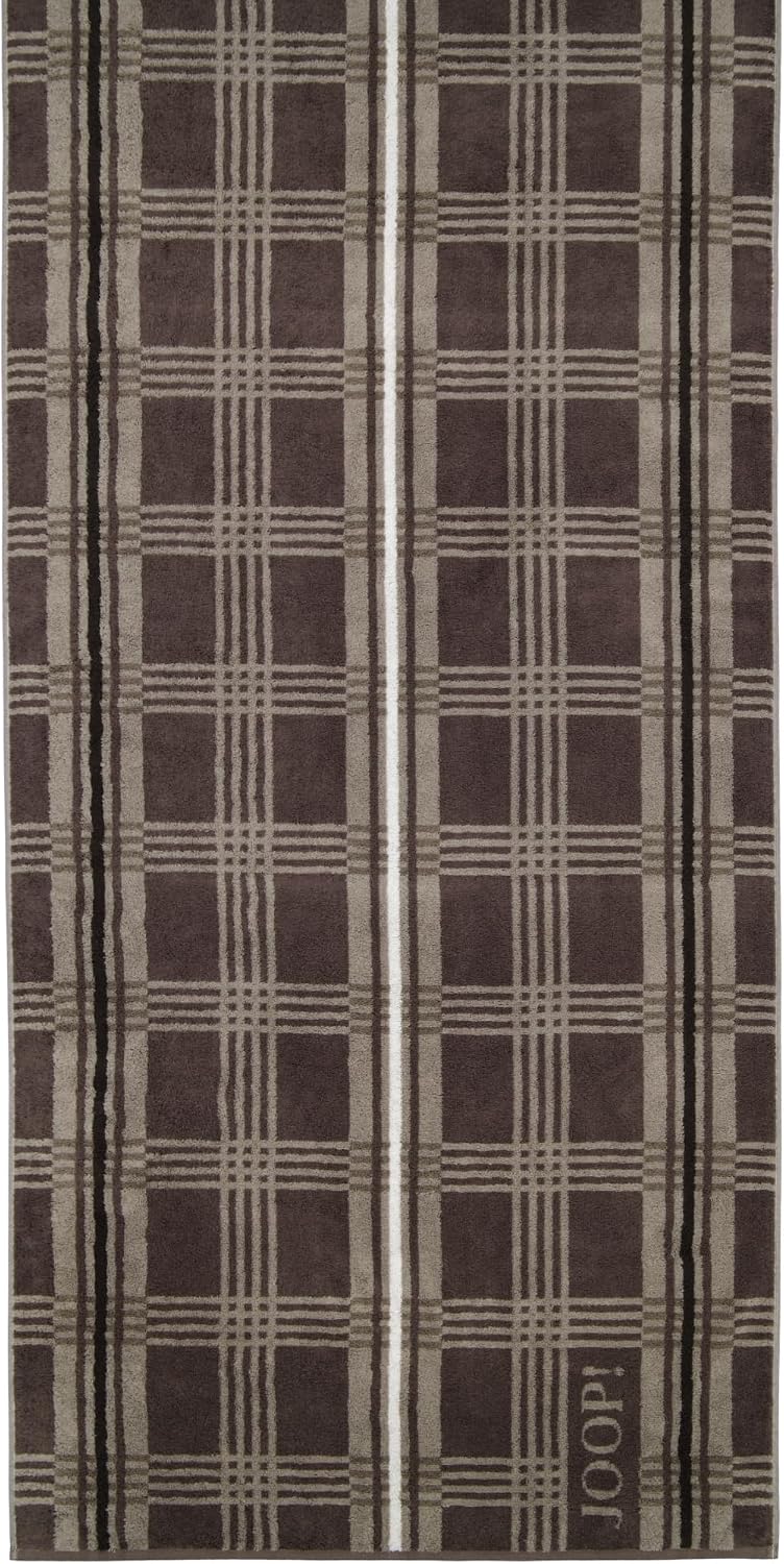 JOOP! Saunatuch Checks Checked 1685 | 36 graphit - 80 x 200