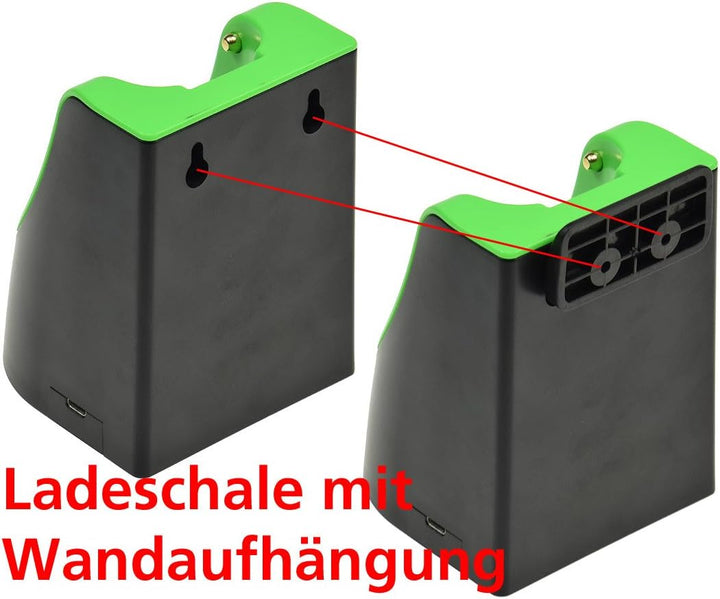 ChiliTec LED Stableuchte IP44 mit Akku & Ladestation Flexibel drehbar 2 Ladegeräte mit Ladeschale, M