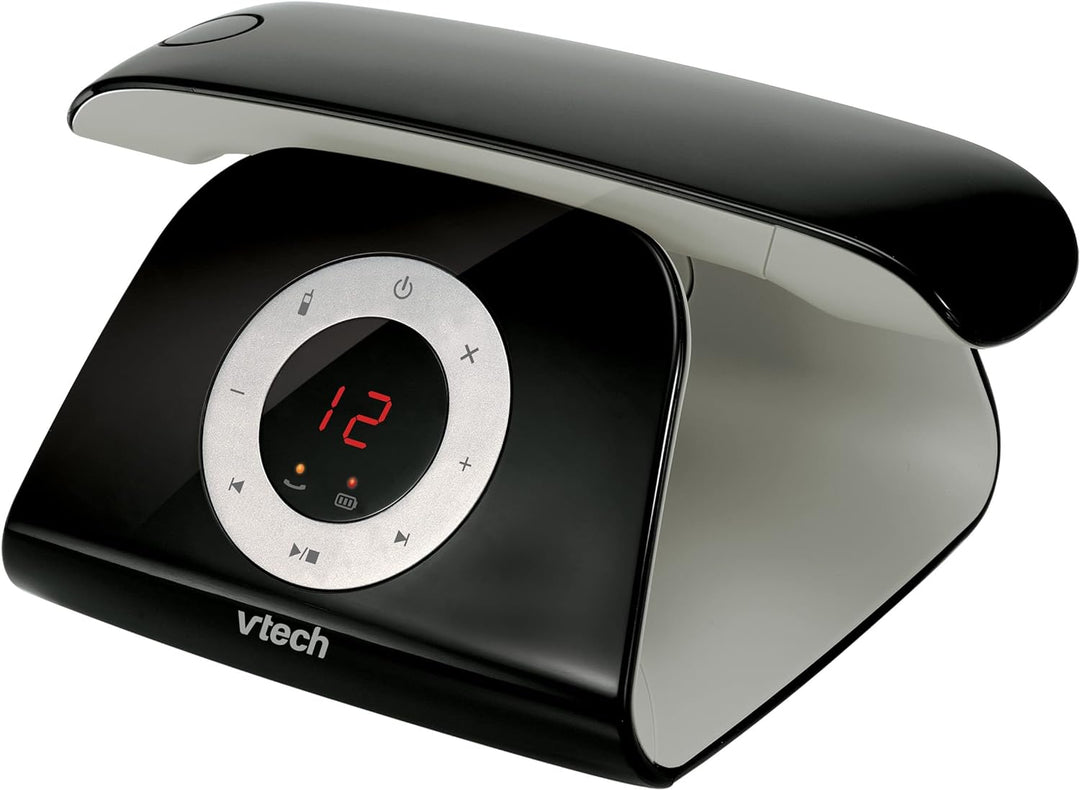 VTech LS1350 Retro-Design Telefon Schnurlos DECT Schnurlostelefon mit digitalem Anrufbeantworter, An