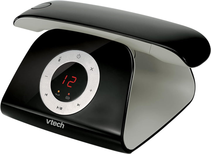 VTech LS1350 Retro-Design Telefon Schnurlos DECT Schnurlostelefon mit digitalem Anrufbeantworter, An