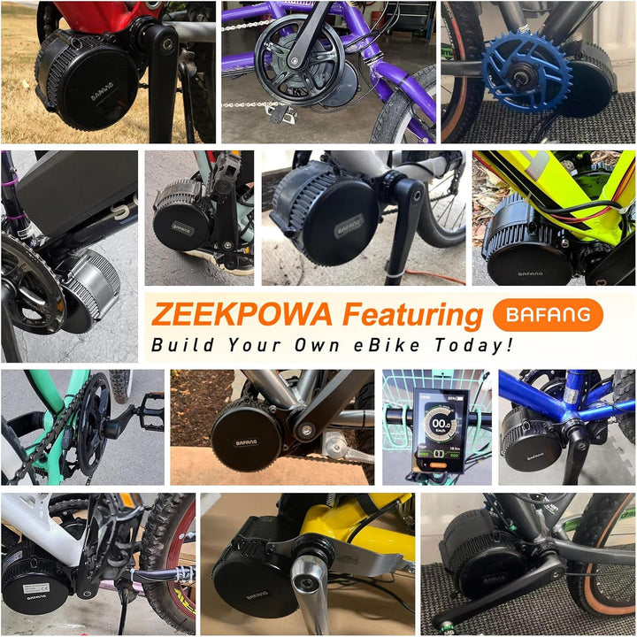 BAFANG Mittelmotor 250W/350W/500W/750W/1000W mit 13/15/20/22,4 Ah Akku, eBike Umrüstsatz with eBike
