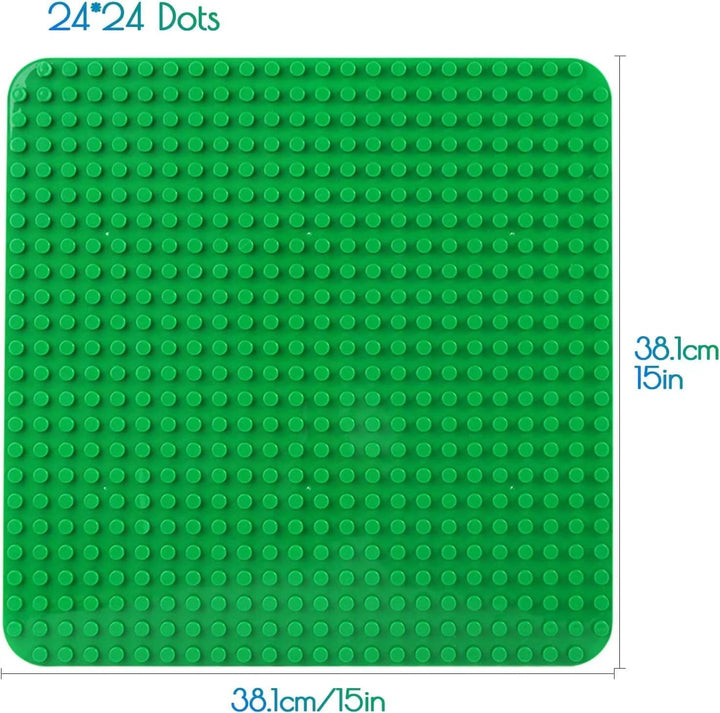 Grosse Bauplatte Kompatibel mit Lego Duplo Platten, Classic Grundplatte für DUPLO Sets,38 * 38cm Pla
