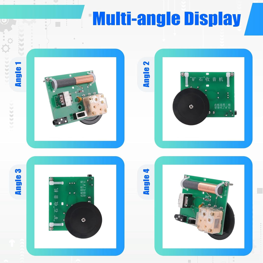 Crystal Radio Simple Electronic Circuit Board -Baugruppe Kann Funksignale Normalerweise Empfangen, N