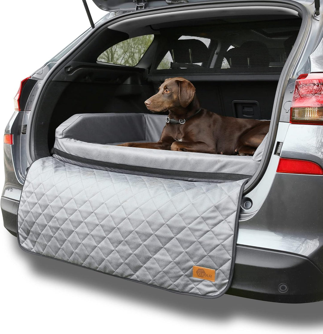 your GEAR Termoli 100 x 70 cm - Hundebett für Auto Kofferraum mit Ladekantenschutz, Hundekorb, Hunde