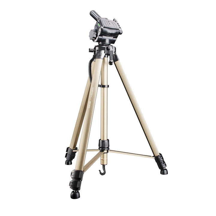 Walimex pro WT-3530 Basic-Stativ 146 cm bronzefarben, Dreibein Fotostativ höhenverstellbar 56-146 cm