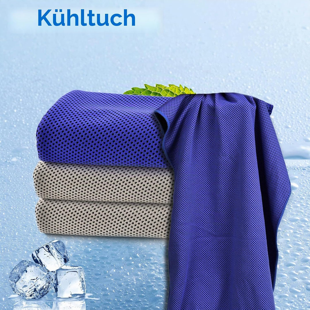 Sukeen Kühlendes Handtuch, Kühlhandtuch 100 x 30 cm, Ice Cooling Towel für Hals und Gesicht, Kühlend