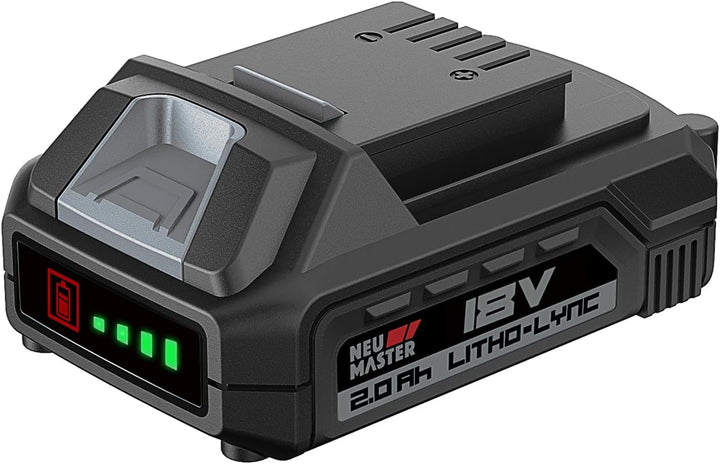 NEU MASTER 18V 2.0Ah Lithium-Ionen Akku für NEU MASTER Li-Ion 18V Werkzeuge Braun, Braun