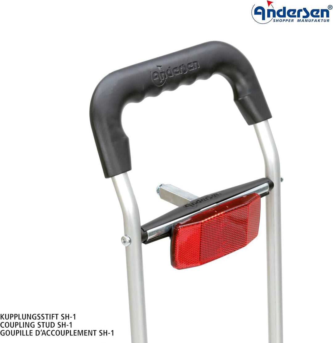 ANDERSEN Einkaufstrolley Fahrradmontage-Set: Anhängerkupplung R1-BigEasy für Fahrradrahmen und Kuppl
