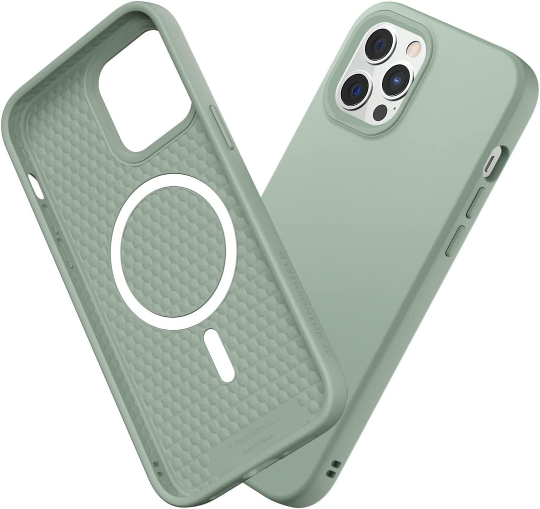 RhinoShield Case kompatibel mit [iPhone 12/12 Pro] | SolidSuit - MagSafe-kompatibel -Stossdämpfende
