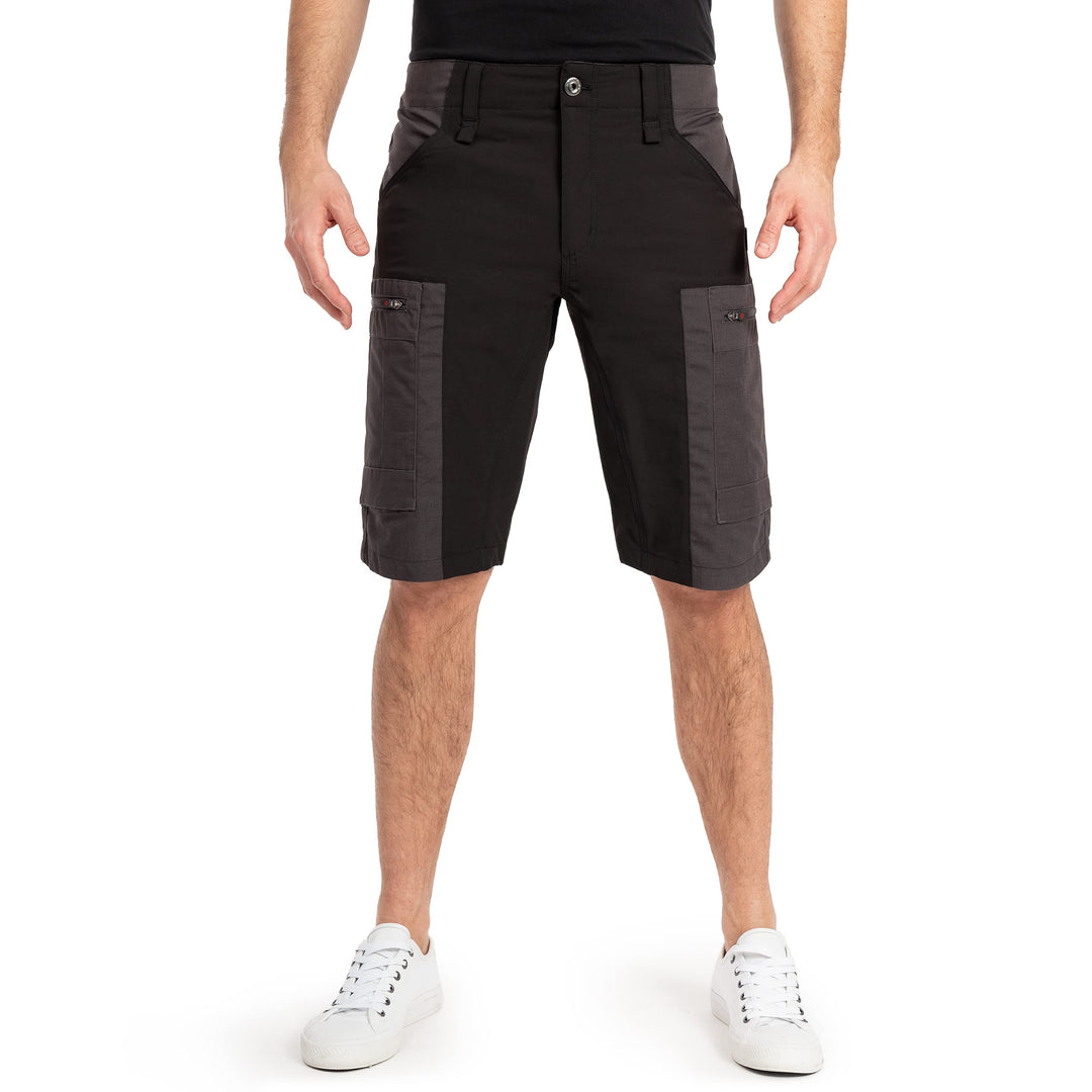 Höhenhorn Raimeux Herren Cargo Short Kurze Hose Arbeitshose Outdoor S Schwarz/Grau, S Schwarz/Grau