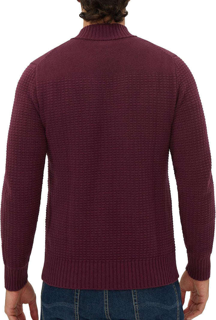 Pioneer Camp Herren Strickjacke Mit Reissverschluss Stehkragen Cardigan Herren Zip Sweaters Fein-Str
