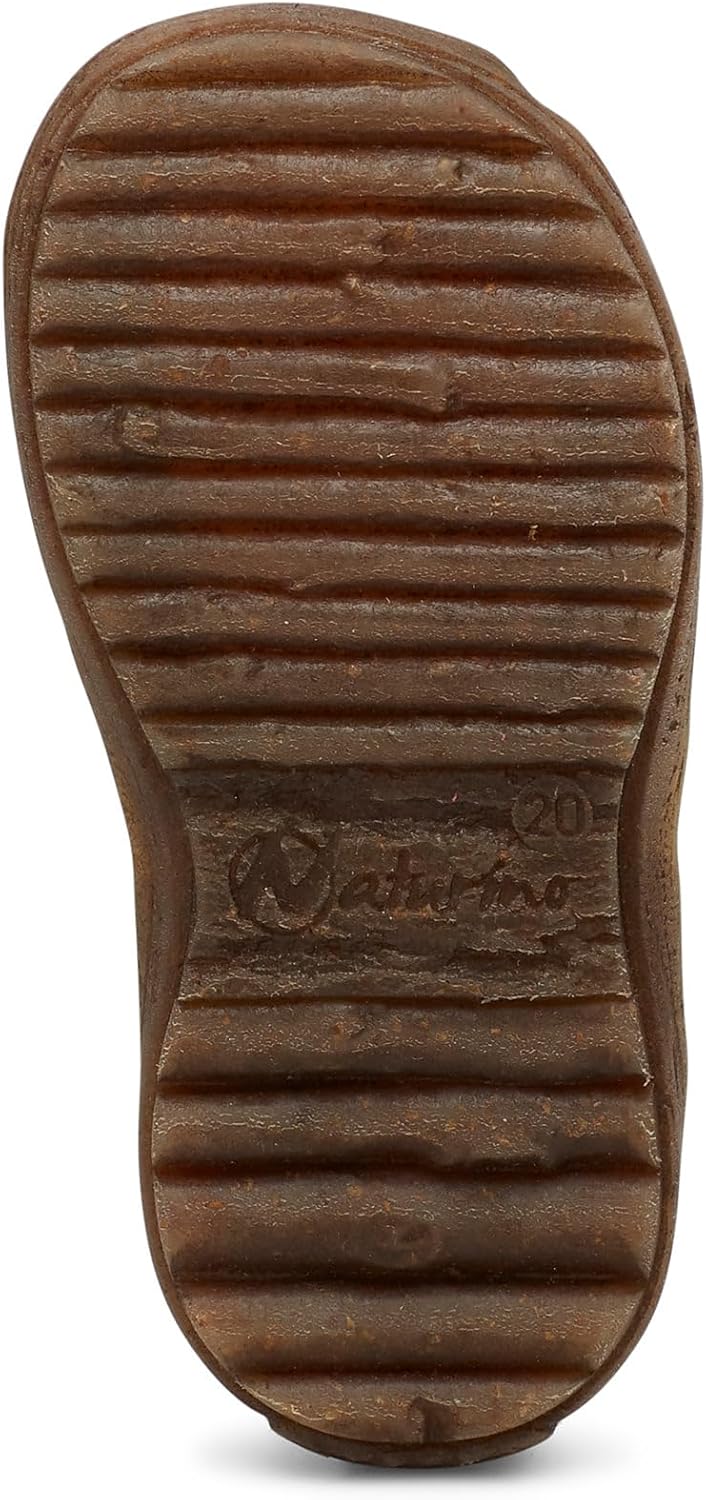 Naturino SEE-Halboffener Lederschuh-Taupe 22 EU Blau, 22 EU Blau