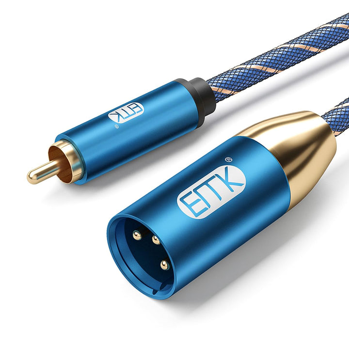 EMK RCA auf XLR Kabel Subwooferkabel Coaxial Stecker auf XLR Stecker Mikrofonkabel Koaxial Audiokabe