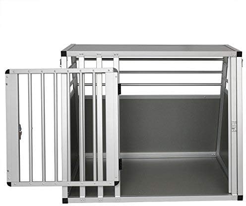 EUGAD Hundetransportbox Alu Hundebox Reisebox Autobox für grosse Hunde Husky Samojede Weimaraner Bor