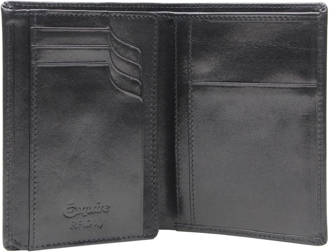 Esquire Toscana Ausweisetui Leder 10 cm Schwarz, Schwarz