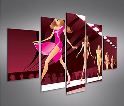 islandburner Bild Bilder auf Leinwand Laufsteg Models Fashion Catwalk MF XXL Poster Leinwandbild Wan