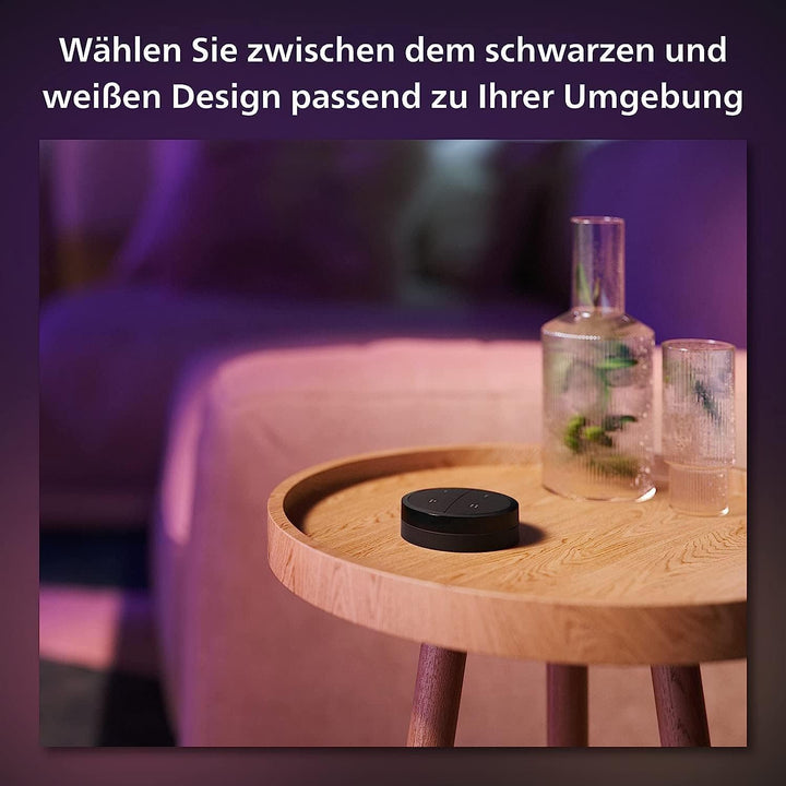 Philips Hue Tap Dial switch Drehschalter, schwarz, personalisierbar via Hue App, Zubehör