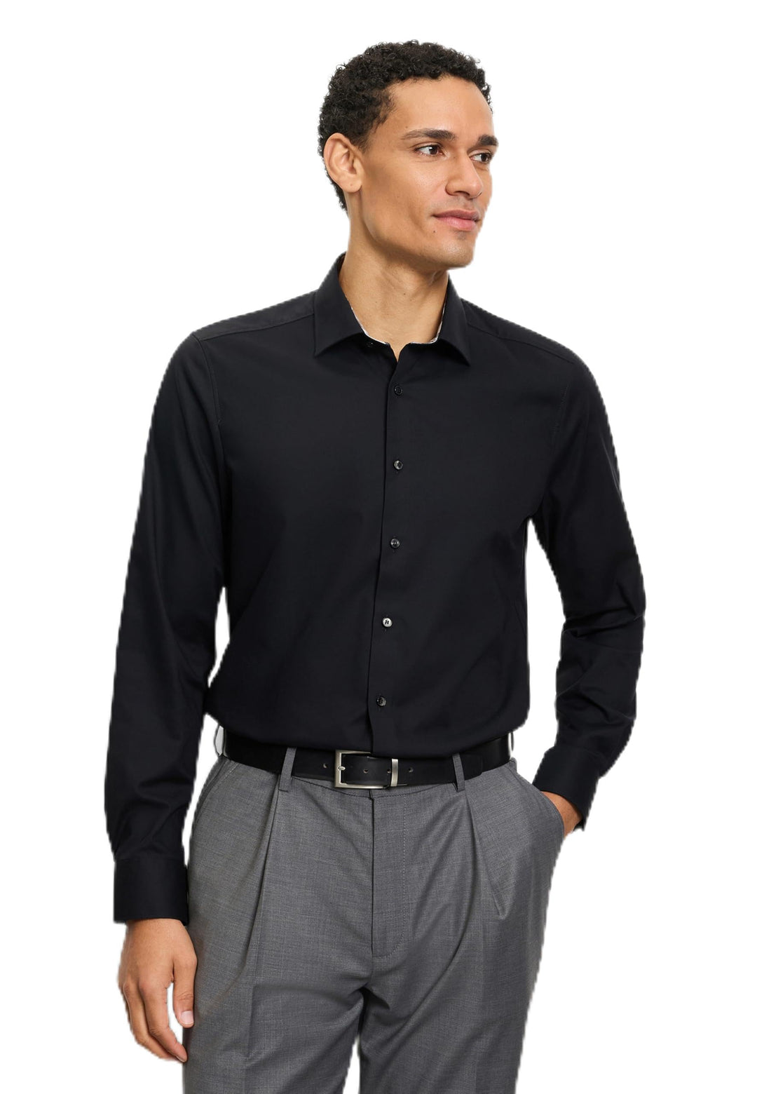 OLYMP Herren Oberhemd Langarm 216014,Twill,366 Level 5 Body fit (15.05.2015 - F16),New York Kent-2 4