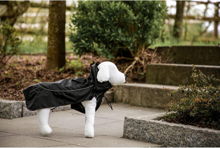 Kerbl Pet 80623 Regenmantel Forks, Grösse S, 35 cm, schwarz Schwarz S, Schwarz S