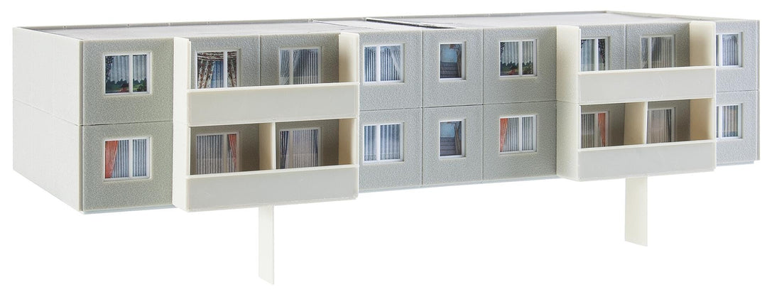 Faller FA 130802 - Plattenbau P2 Ergänzung, Zubehör für die Modelleisenbahn, Modellbau