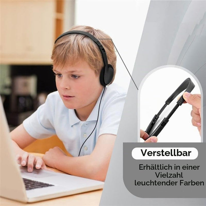 20 Pack Kabelgebundene Kopfhörer für Klassenzimmer, On-Ear Kopfhörer, Klarer Klang, Stereo Headset 3