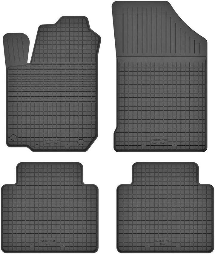 Fussmatten Vorne, Hinten 4er Set für Lancia Musa 2004-2012 Gummi Gumimatten, Vorne, Hinten