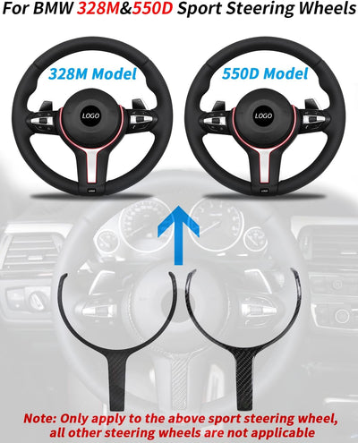 Carbonfaser M-Sport Lenkradabdeckung Ersatz für BMW M Sport F20 F22 F30 Auto-Lenkradabdeckung Lenkra