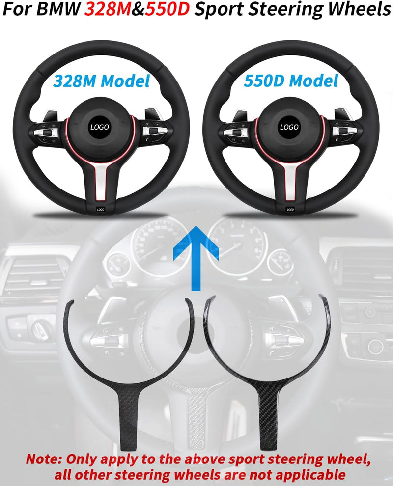 Carbonfaser M-Sport Lenkradabdeckung Ersatz für BMW M Sport F20 F22 F30 Auto-Lenkradabdeckung Lenkra