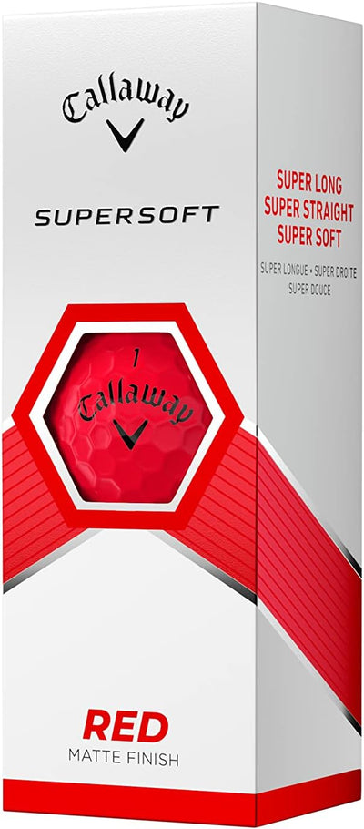 Callaway Supersoft Golfbälle 2023 Rot, Rot