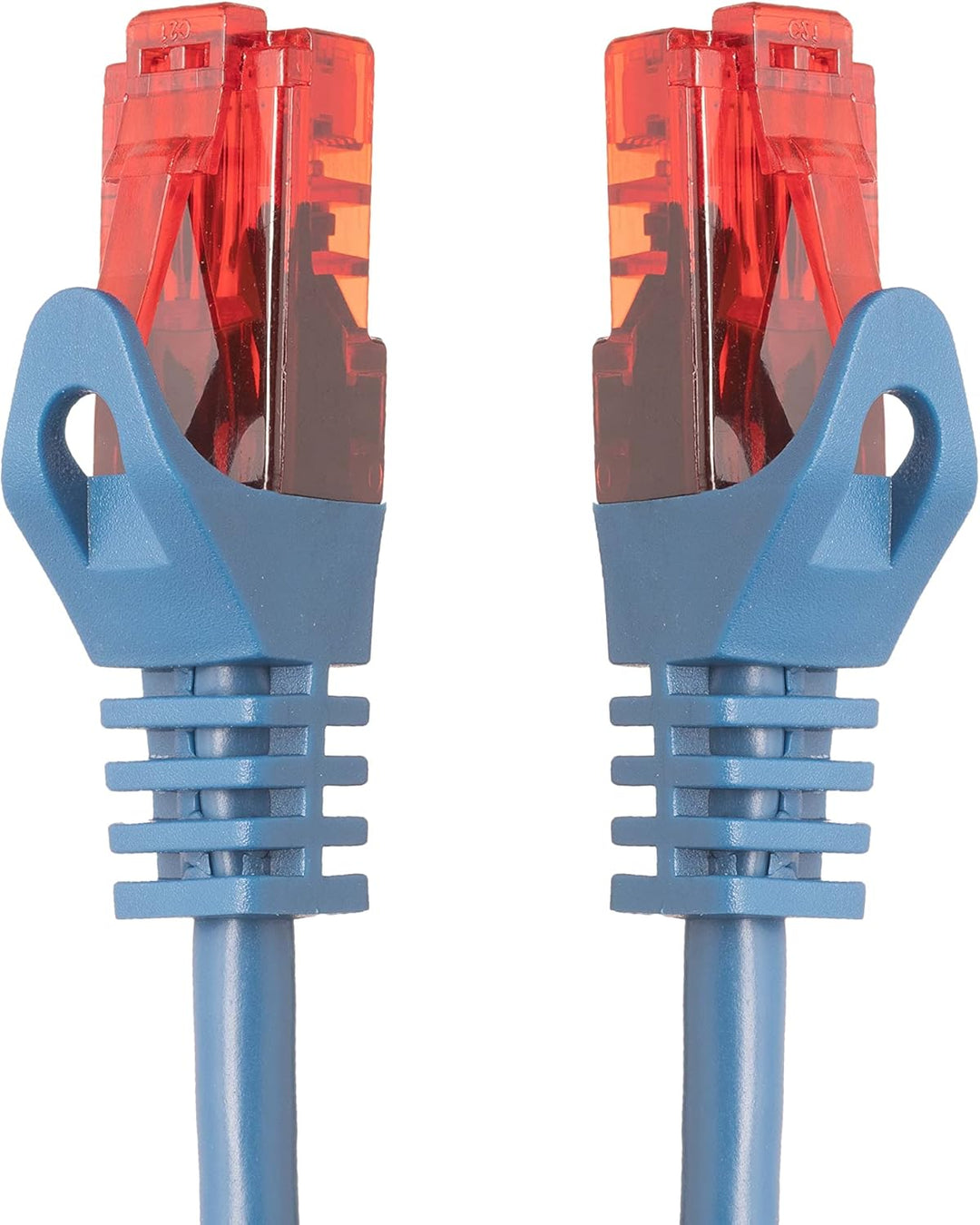 BIGtec - 5 Stück - 50m Gigabit Netzwerkkabel Patchkabel Ethernet LAN DSL Patch Kabel blau (2x RJ-45