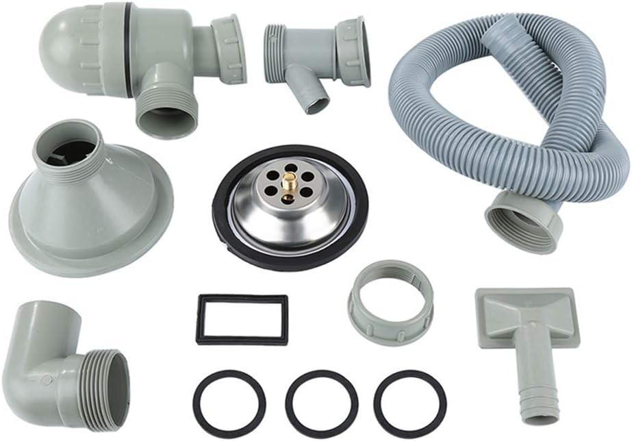 Küchenspüle Edelstahl, mit Abflussrohr, Spülbecken 1 Becken, eingebettete Installation, Spüle, Prima