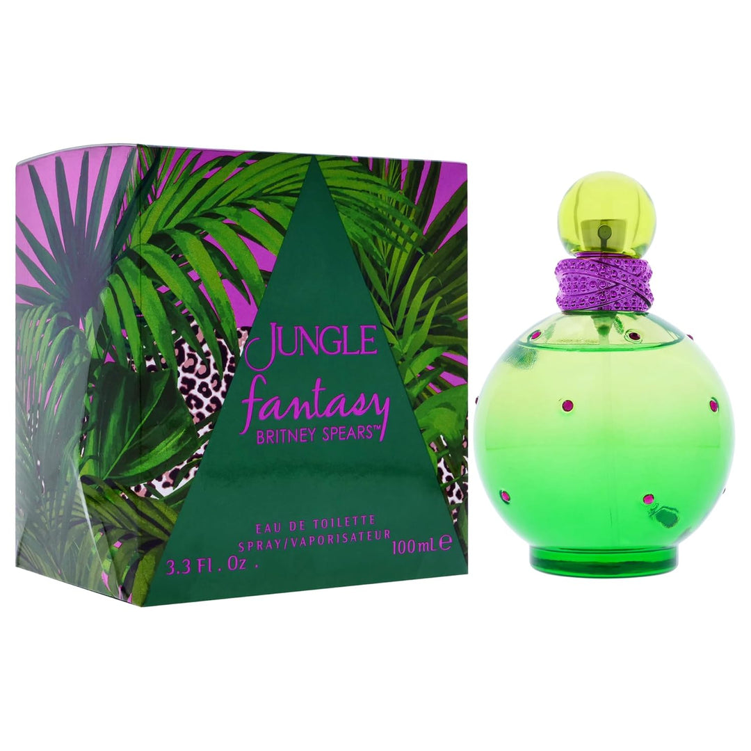 BRITNEY SPEARS Jungle Fantasy, exotisches Eau de Toilette, Spray, Blumig und Funkelnd, 100 ml, 100 m