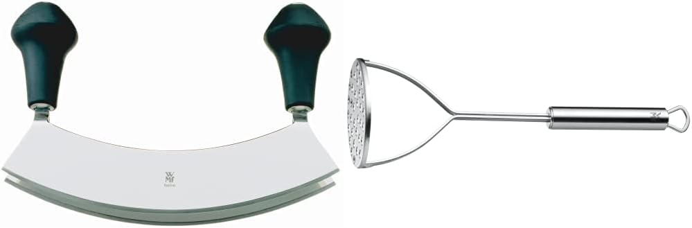 WMF Kräutermesser Wiegemesser zweischneidig 17,5 cm, geschmiedeter Spezialklingenstahl & Profi Plus