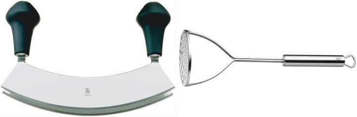 WMF Kräutermesser Wiegemesser zweischneidig 17,5 cm, geschmiedeter Spezialklingenstahl & Profi Plus